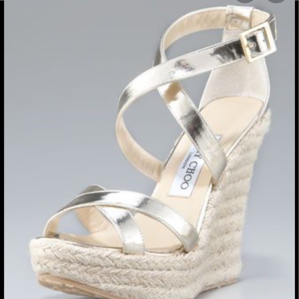 Jimmy Choo Porto Espadrille Champagne 37